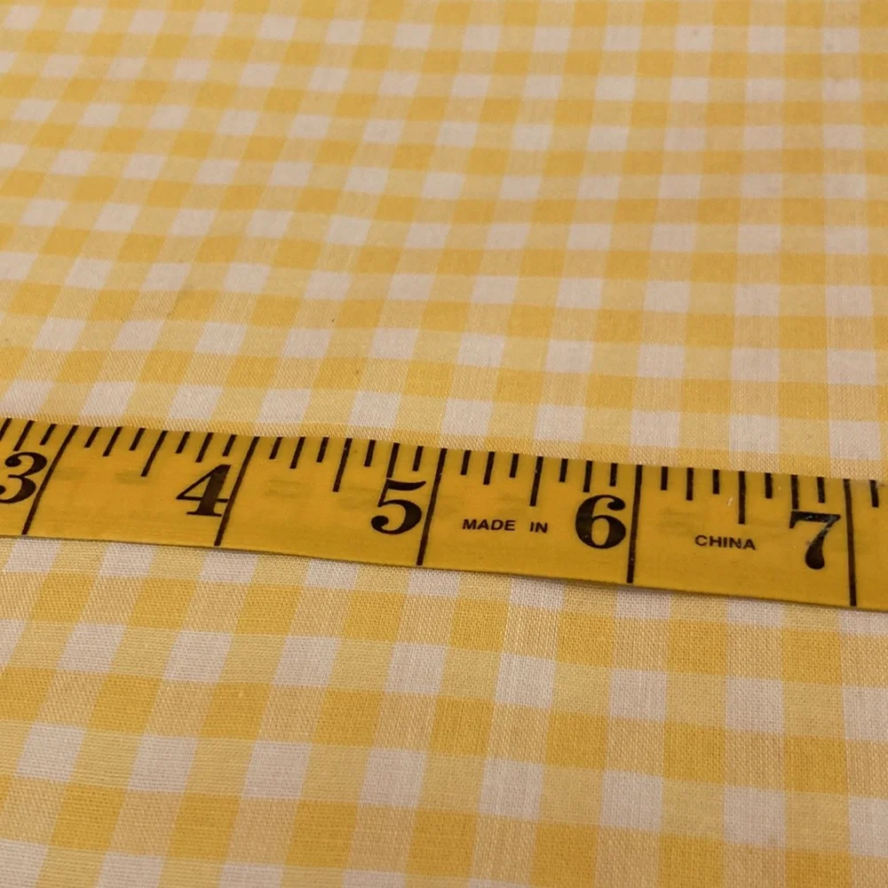 Vintage Hand Made Gingham Check TableCover.Hand Embroidery Cross Stitch. 34X34